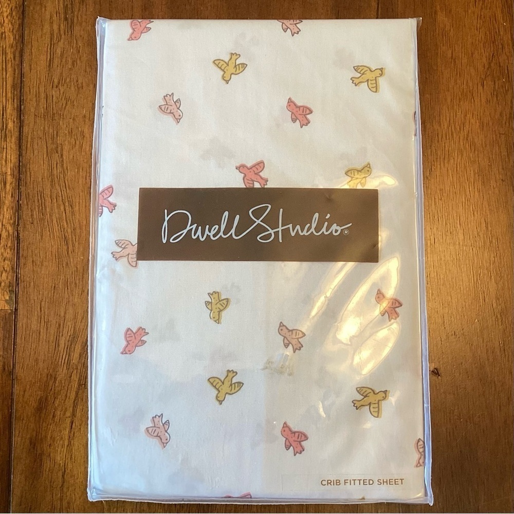 Dwell Studio Swallow Fitted Crib Sheet 100%‎ Cotton NEW